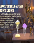 Upgraded Silent Jellyfish Lamp, Jelly Fish Light With Dancing Legs, Voice Control for Bedrooms, Living Room and Christmas Gifts