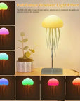 Upgraded Silent Jellyfish Lamp, Jelly Fish Light With Dancing Legs, Voice Control for Bedrooms, Living Room and Christmas Gifts