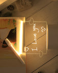 USB Creative 3D Luminous Erasable Love Pen Night Light, Message Night Light, Birthday Gift Light, Bedroom Decoration Light
