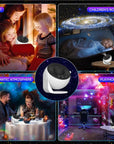 Bedroom Galaxy Projector Night Light HD Image Star Projector 13 Film Discs Kids Planetarium Projector 360° Rotation Galaxy Light