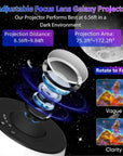 Bedroom Galaxy Projector Night Light HD Image Star Projector 13 Film Discs Kids Planetarium Projector 360° Rotation Galaxy Light