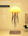 Upgraded Silent Jellyfish Lamp, Jelly Fish Light With Dancing Legs, Voice Control for Bedrooms, Living Room and Christmas Gifts