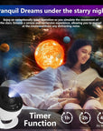 Bedroom Galaxy Projector Night Light HD Image Star Projector 13 Film Discs Kids Planetarium Projector 360° Rotation Galaxy Light