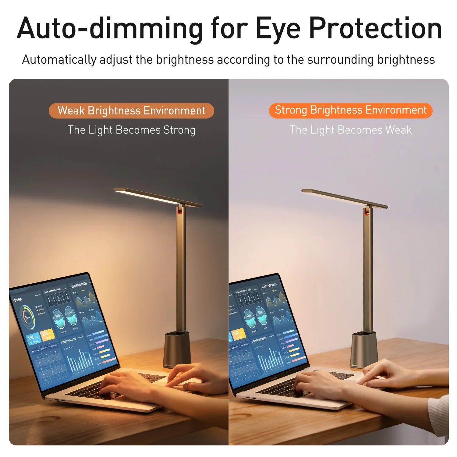 Illora | Ultra-Slim LED Desk Lamp with Touch Control &amp; USB Charging