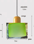 Brillara | Modern Glass Pendant Light with Adjustable Cord