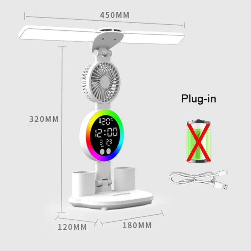 Veylo | Smart LED Desk Lamp with Digital Clock &amp; Organizer