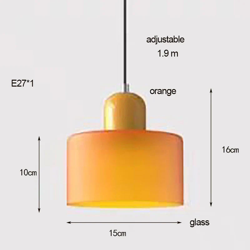 Brillara | Modern Glass Pendant Light with Adjustable Cord