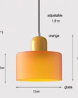 Brillara | Modern Glass Pendant Light with Adjustable Cord