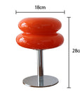 Macaron Glass Table Lamp Trichromatic Dimming Living Room Atmosphere Lamps Eye Protection Night Light Girl Bedroom Bedside Decor