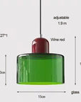 Brillara | Modern Glass Pendant Light with Adjustable Cord