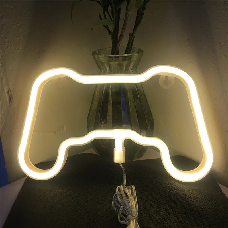 Lightning LED Neon Game Sign Night Light Battery/USB Operated for Children&#39;s Room Party Birthday Home Bar Gift Decoration 201