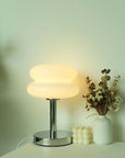 Macaron Glass Table Lamp Trichromatic Dimming Living Room Atmosphere Lamps Eye Protection Night Light Girl Bedroom Bedside Decor