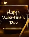 USB Creative 3D Luminous Erasable Love Pen Night Light, Message Night Light, Birthday Gift Light, Bedroom Decoration Light