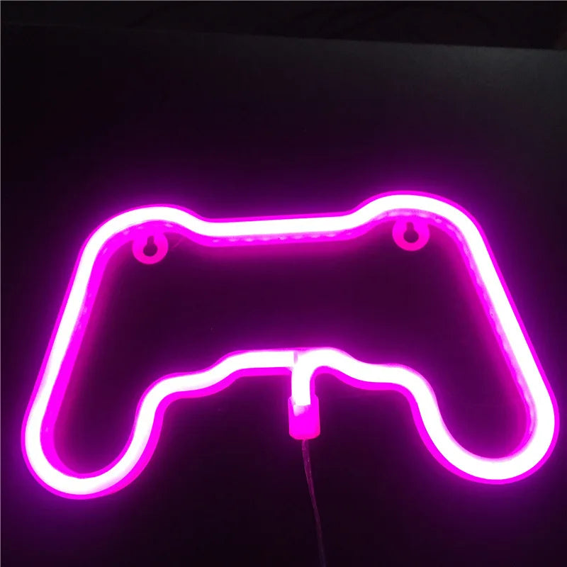 Lightning LED Neon Game Sign Night Light Battery/USB Operated for Children&#39;s Room Party Birthday Home Bar Gift Decoration 201