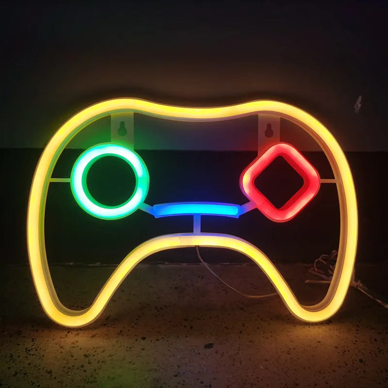 Lightning LED Neon Game Sign Night Light Battery/USB Operated for Children&#39;s Room Party Birthday Home Bar Gift Decoration 201