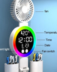 Veylo | Smart LED Desk Lamp with Digital Clock & Organizer