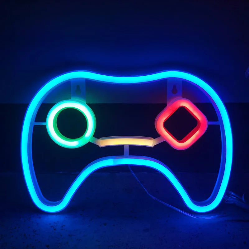 Lightning LED Neon Game Sign Night Light Battery/USB Operated for Children&#39;s Room Party Birthday Home Bar Gift Decoration 201