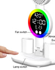 Veylo | Smart LED Desk Lamp with Digital Clock & Organizer