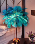 Bedroom LED Night Light Feather Table Lamp Bedside Lamp Modern Wedding Decoration Small Lantern Festive Gift Ins Girl Heart