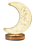 Bedroom Crystal Touch Dimming Night Light Girls Room Home Decor Aesthetics USB Bedside LED Ambient Table 3d Moon Lamp